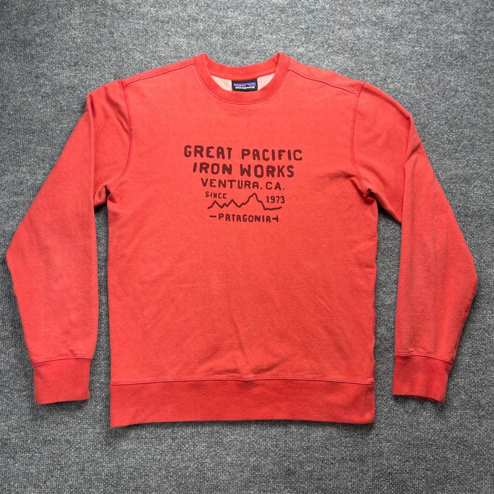 Patagonia GPIW Camp Midweight Crew Sweatshirt Red Mens Small 39438SP16